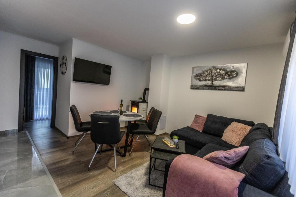 Posezení v ubytování APARTMANI TEA