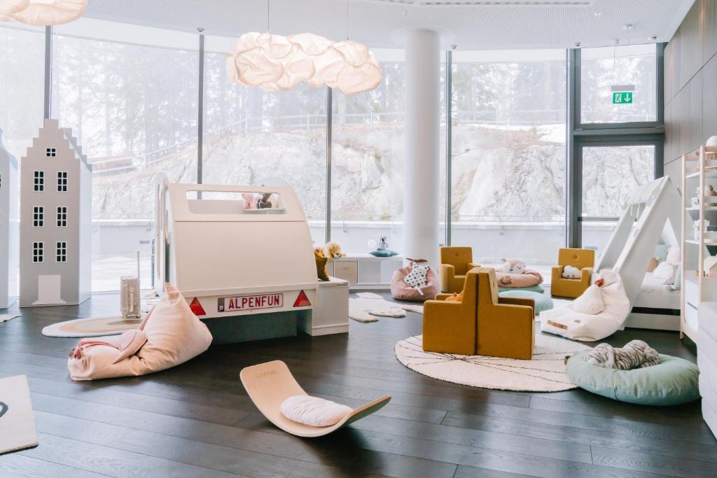 Istumisnurk majutusasutuses AlpenGold Hotel Davos