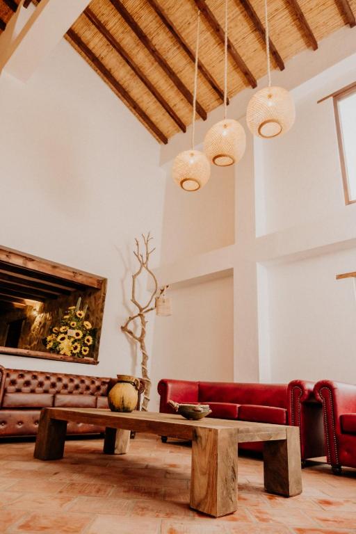 Posezení v ubytování Pietra Hotel