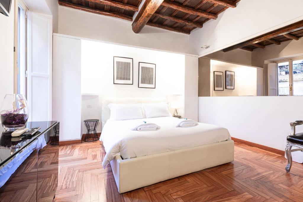 Posteľ alebo postele v izbe v ubytovaní Collection Spanish Steps Apartments - Top Collection