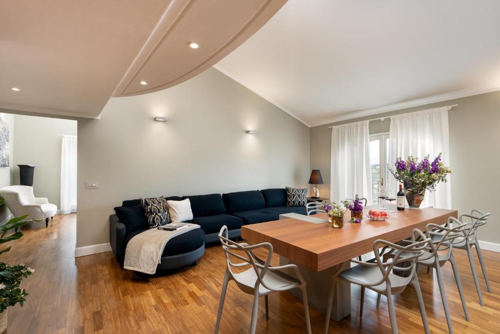 Posezení v ubytování Torrigiani Apartments