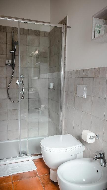 Koupelna v ubytování MaNanna B&B