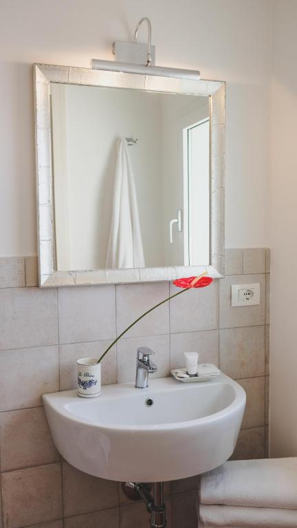 Koupelna v ubytování MaNanna B&B