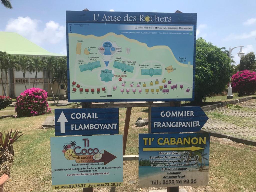 Certificat, récompense, panneau ou autre document affiché dans l'établissement Studio Mojito vue mer,piscine avec cuve eau et accès plage et piscine ANSE DES ROCHERS