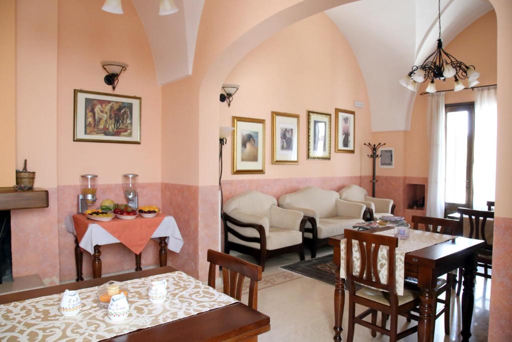 Posezení v ubytování B&B Borgosolare