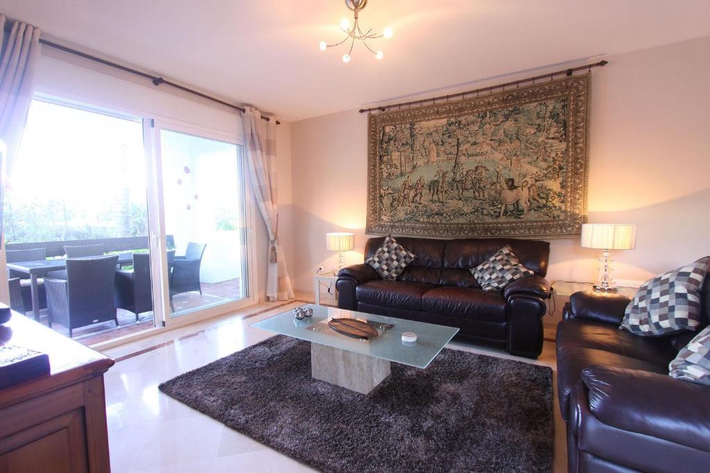 A seating area at 1126 BEACHFRONT HIGH STANDARD APARTMENT WITH TERRACE