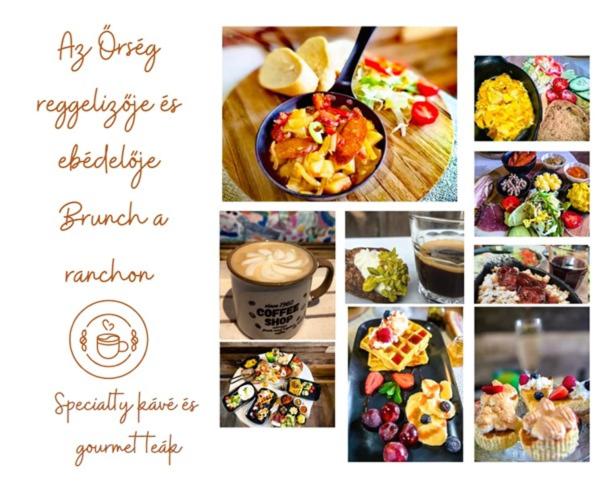 a collage of pictures of different types of breakfast foods at Őrség Kincse Nagy Apartman - 6 főre in Hegyhátszentjakab