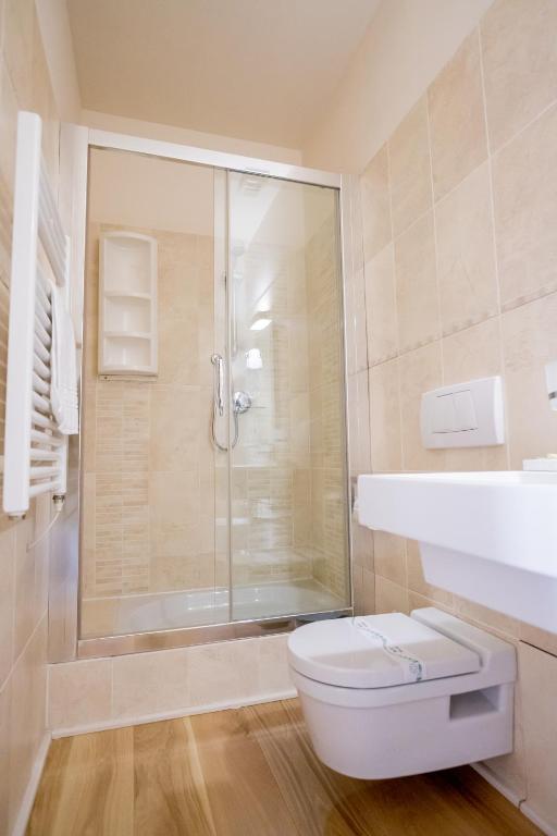 Koupelna v ubytování La Torre Rooms