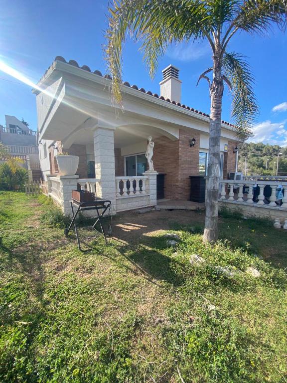 Zahrada ubytování CAN TRULLEN CHALET CALAFELL