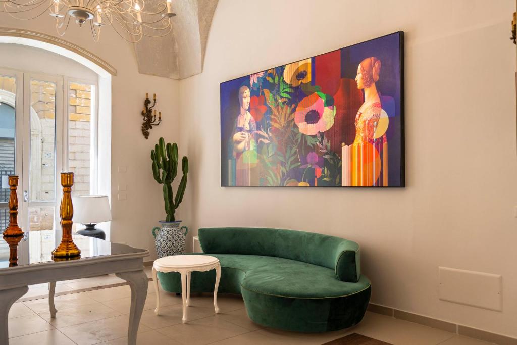 Posezení v ubytování Palazzo Cavour
