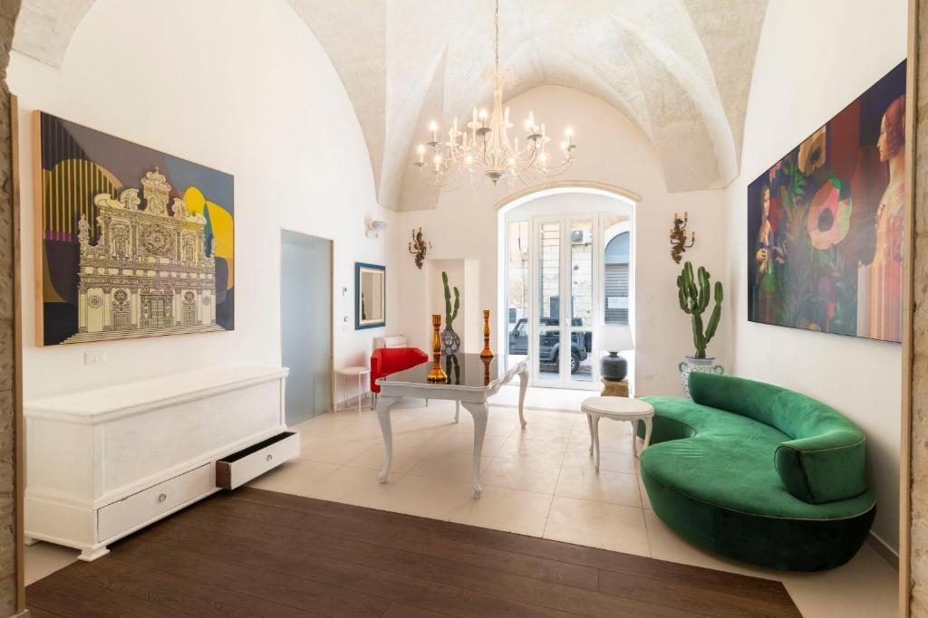 Posezení v ubytování Palazzo Cavour