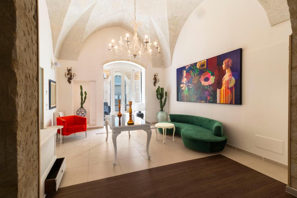 Posezení v ubytování Palazzo Cavour
