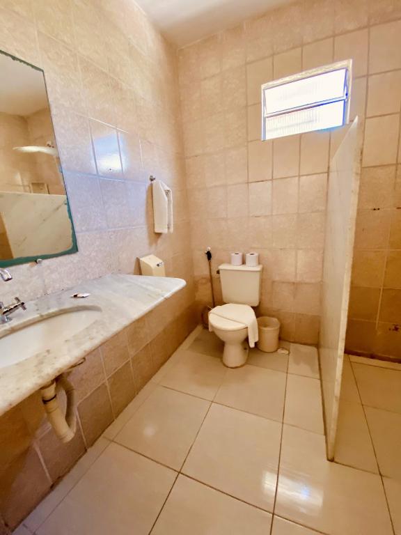 Koupelna v ubytování Hotel Porto das Ancoras