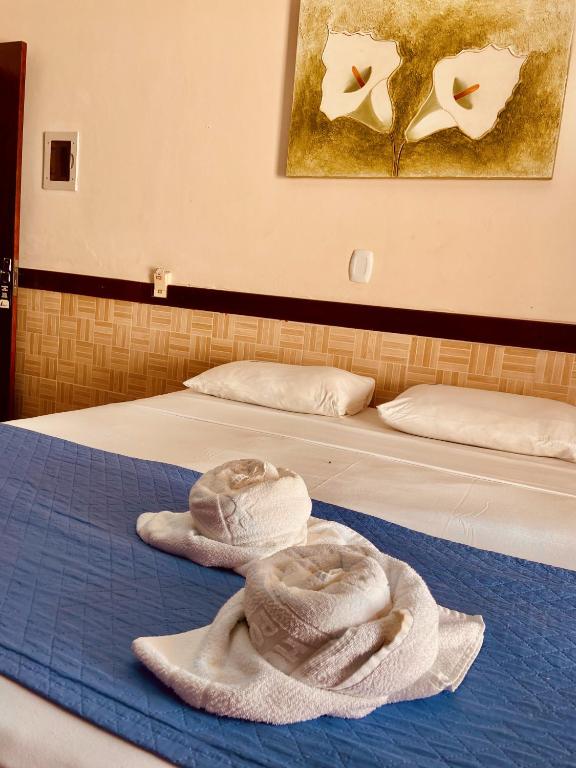 Postel nebo postele na pokoji v ubytování Hotel Porto das Ancoras