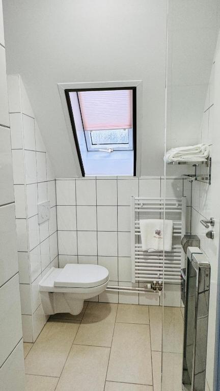 Koupelna v ubytování Hotel Libers