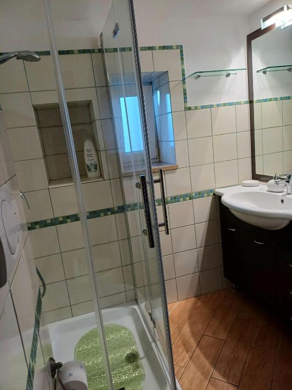 Koupelna v ubytování B&b Adele