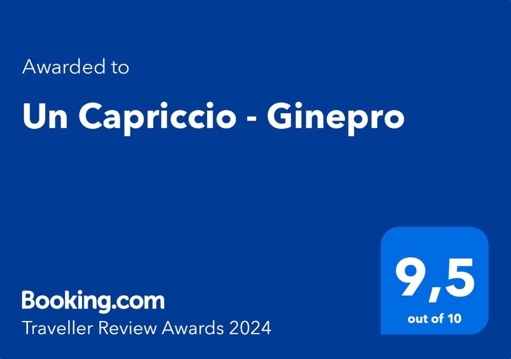 Certifikát, hodnocení, plakát nebo jiný dokument vystavený v ubytování Un Capriccio - Ginepro