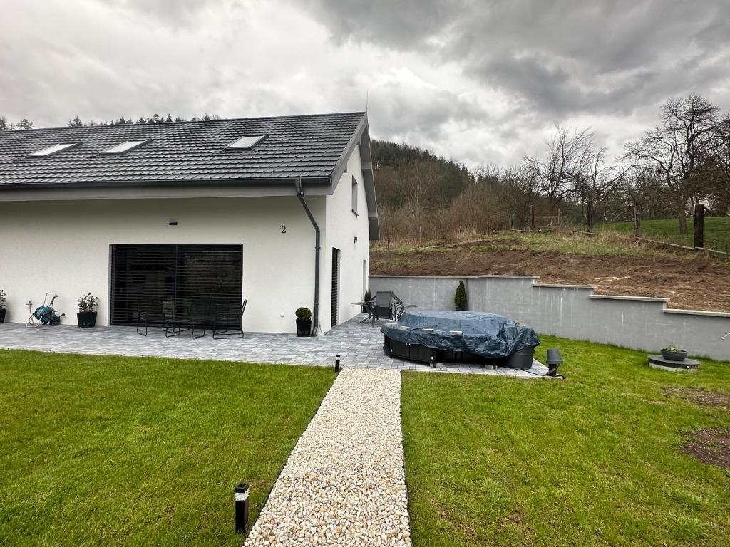 Zahrada ubytování Apartmány Jakubov