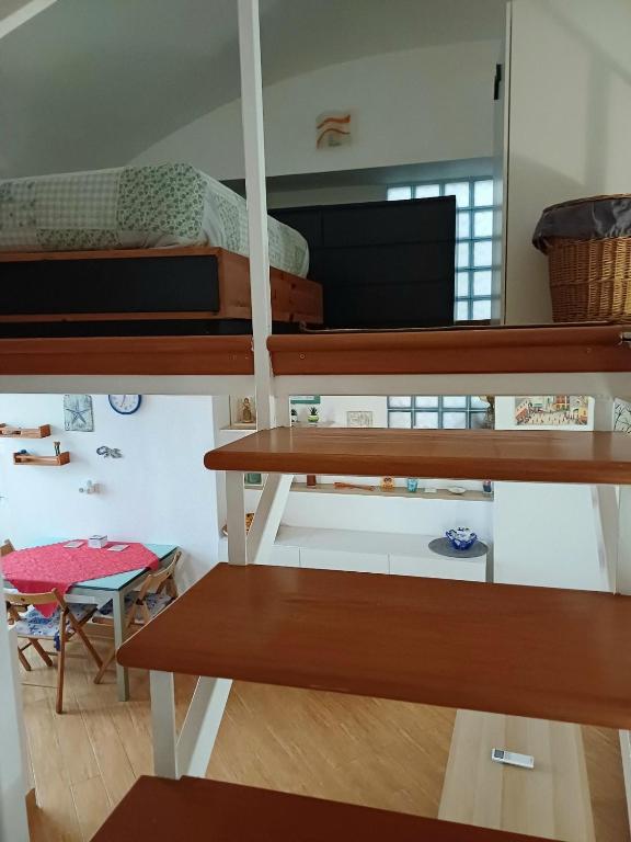 Kuchyň nebo kuchyňský kout v ubytování B&b Adele