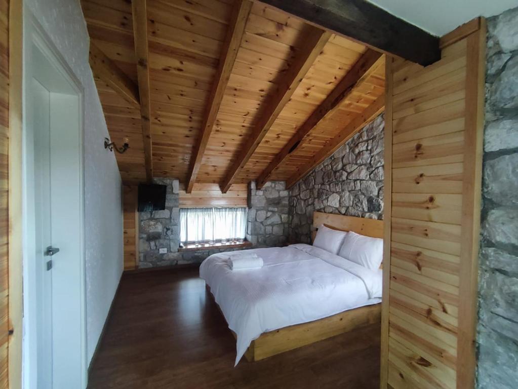 Postel nebo postele na pokoji v ubytování Vila Nikol