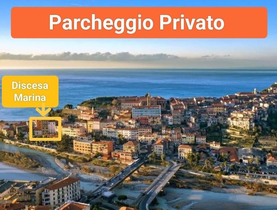an image of a city with the words parreciprocal puissance at Discesa Marina in Ventimiglia
