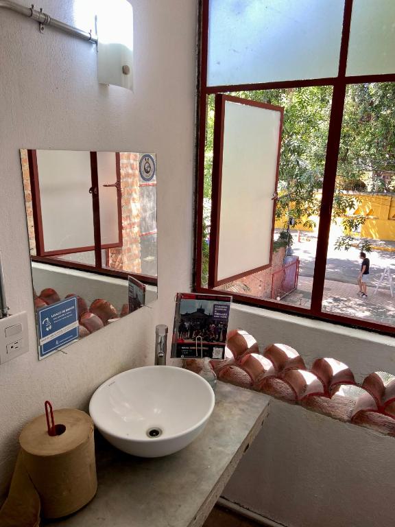 Posezení v ubytování Hostel Hospedarte Chapultepec