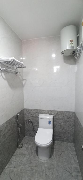 Koupelna v ubytování Kuber Residency