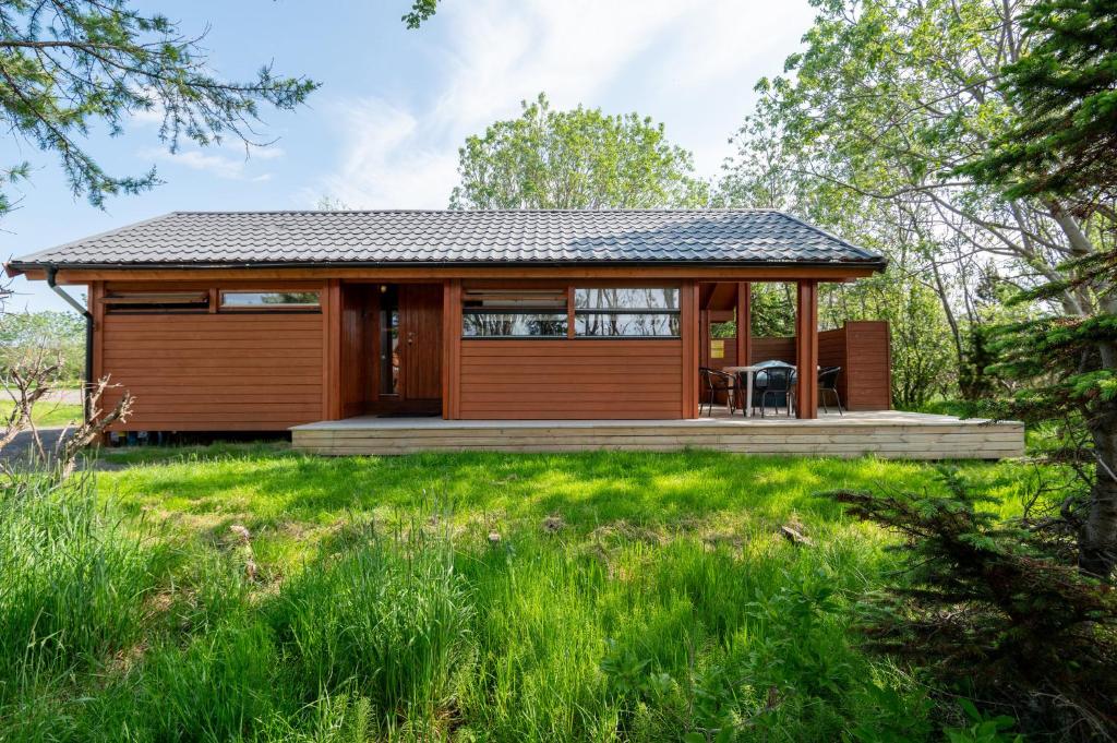 Zahrada ubytování Gladheimar Cottages