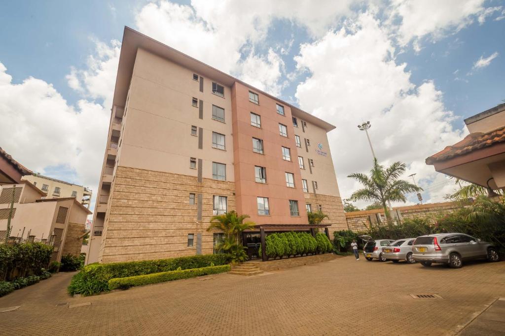 Budova, kde se aparthotel nachází