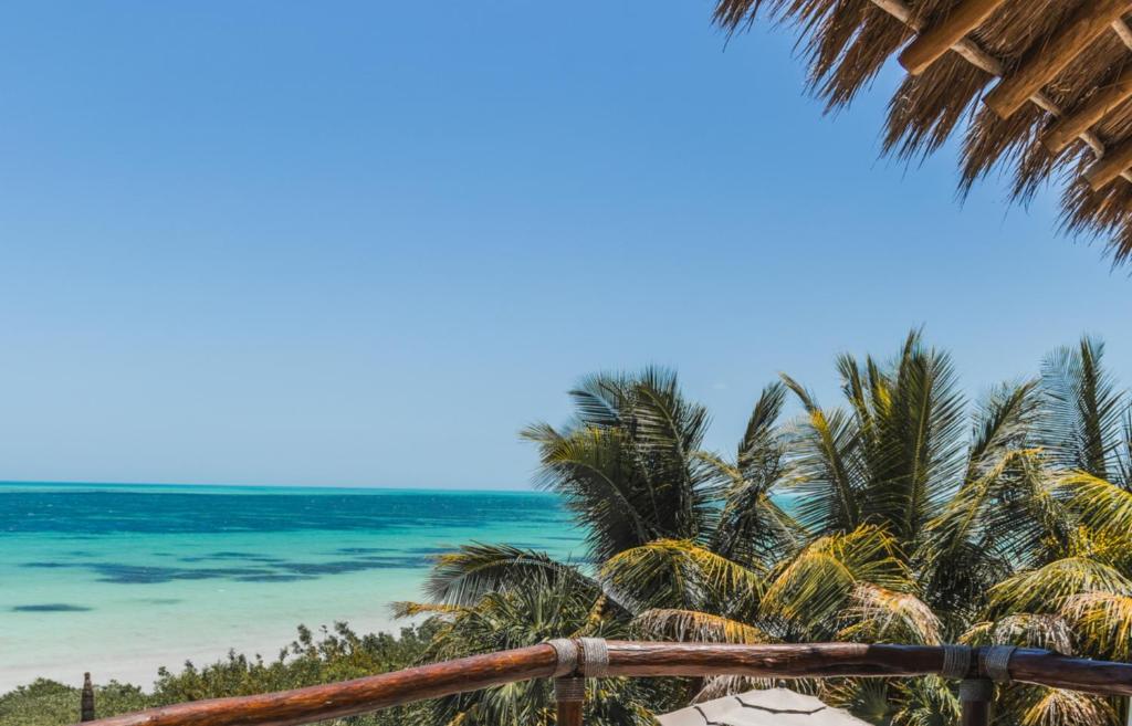 a view of the beach from a resort at Hotel Casa Punta Coco & Beach Club - Adults Only in Holbox Island