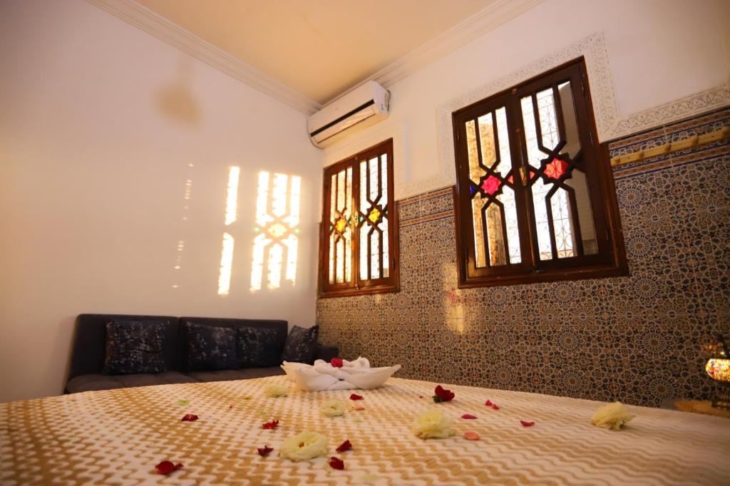 Voodi või voodid majutusasutuse Old medina vintage house toas