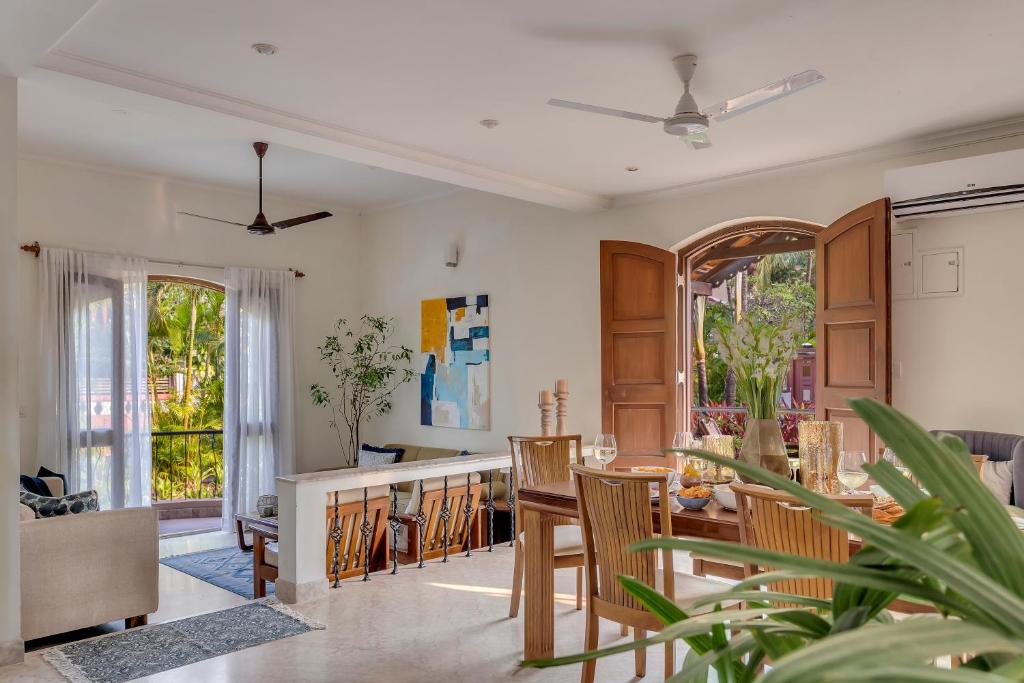 Гостиная зона в Aguada Anchorage - The Villa Resort, Candolim