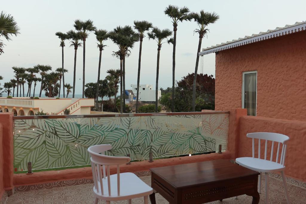 Balkón nebo terasa v ubytování PALM PARADISE Beach Resort