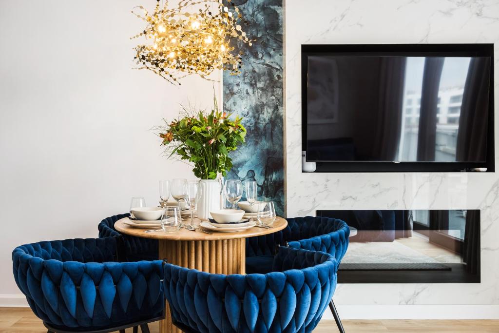 Posezení v ubytování Sol Marina Resort Wyspa Sobieszewska II - LoftAffair Collection