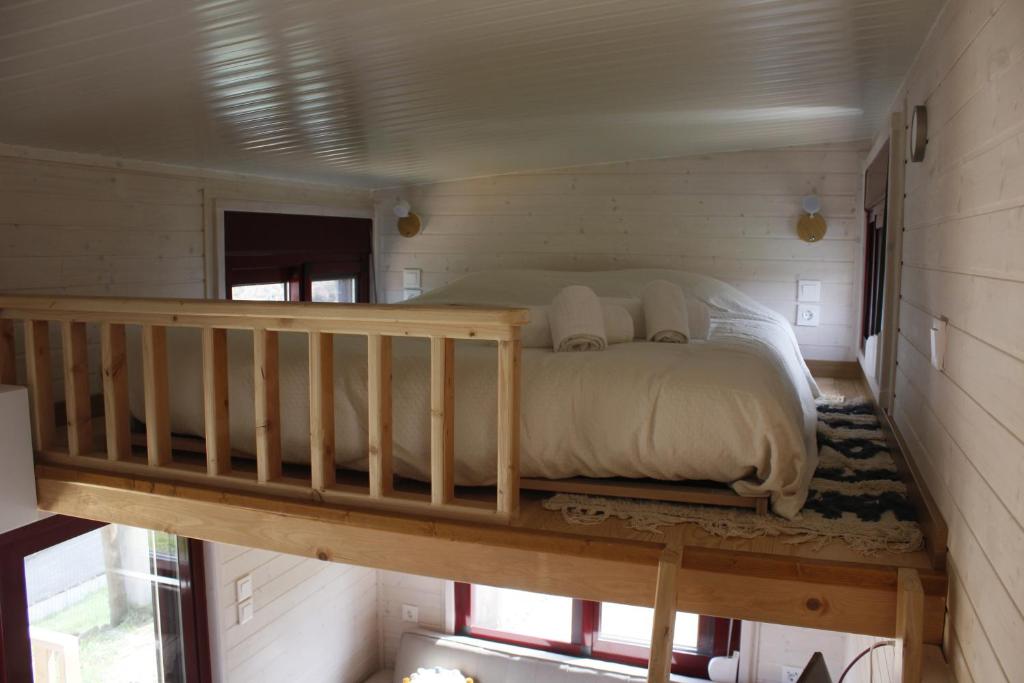 Postel nebo postele na pokoji v ubytování Camping Oleiros