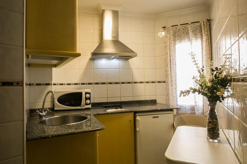 Kuchyň nebo kuchyňský kout v ubytování Estudios Casa Lola de Talarn