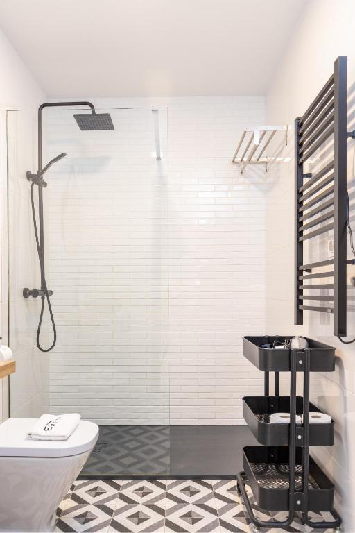 Kúpeľňa v ubytovaní Egona -Apartamentos Itxaropena Zarautz