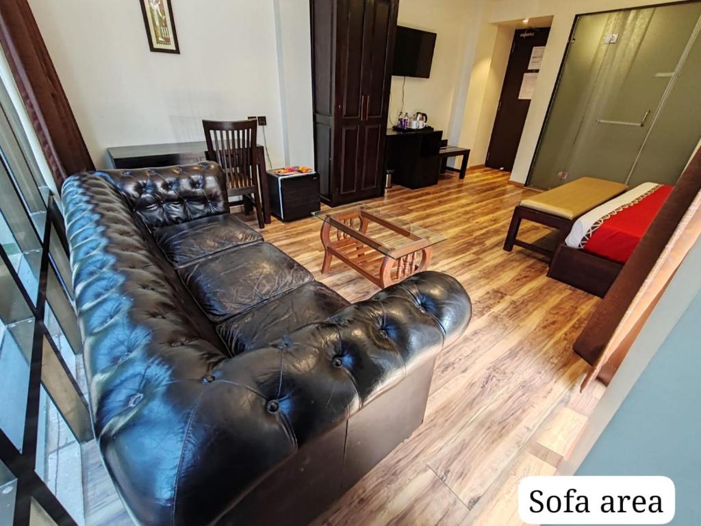 Posezení v ubytování Divan Clarks Inn Goa
