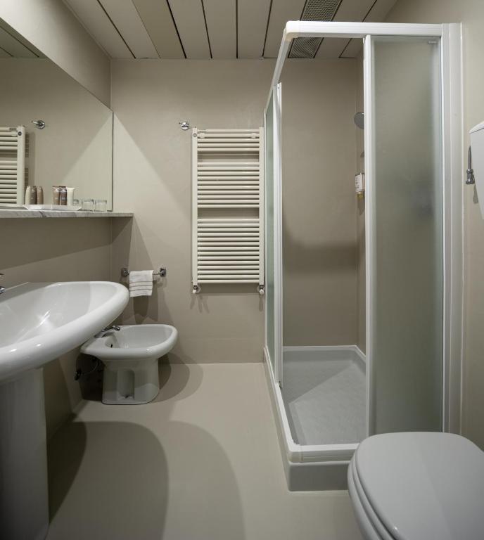 Koupelna v ubytování Hotel Nettuno