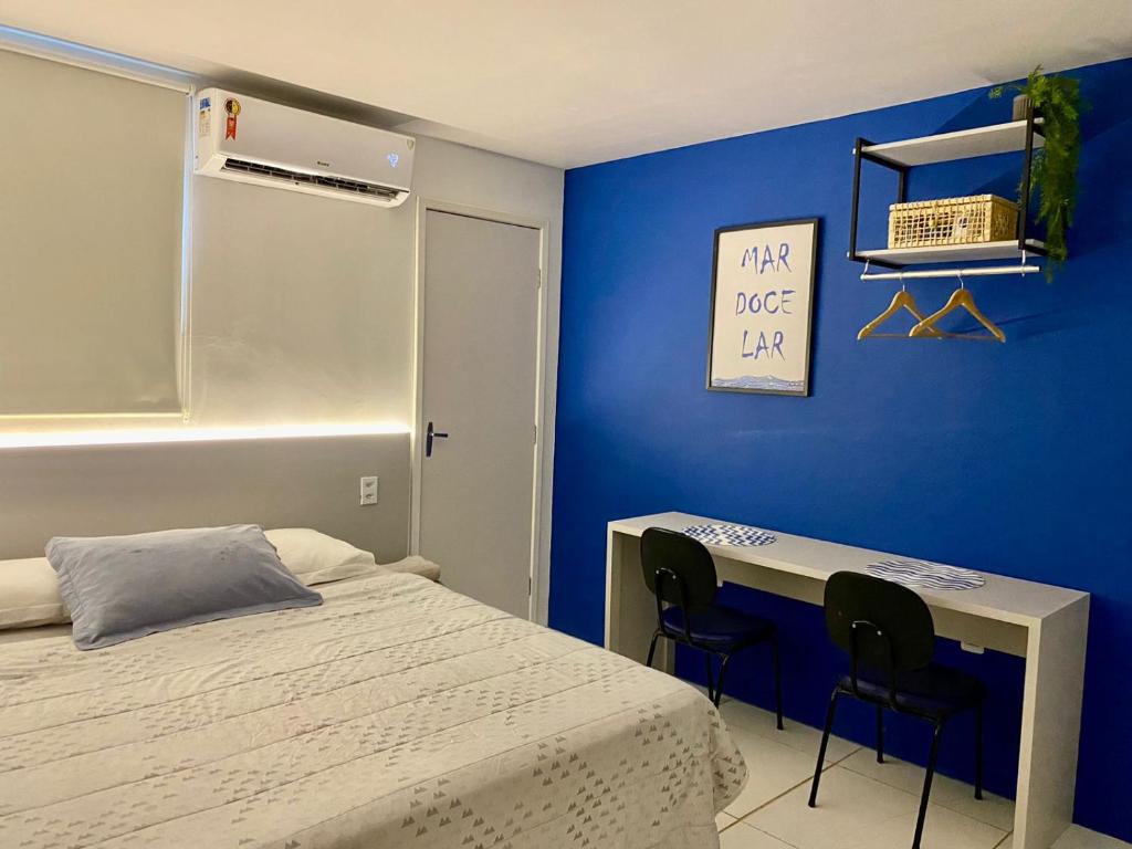 Postel nebo postele na pokoji v ubytování Edifício Creta Hotel