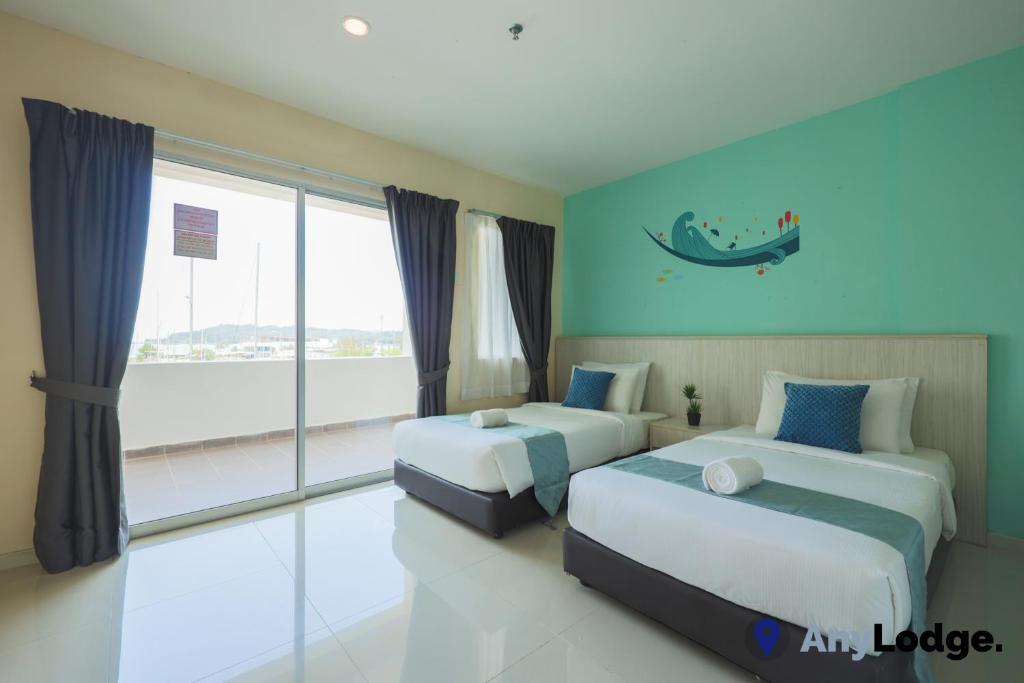 AnyLodge Waterfront Marina Island Pangkor - Estudio Con Vista Al Mar