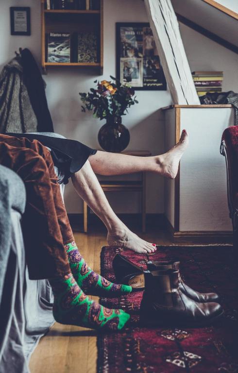 Posezení v ubytování Hotell Gästis
