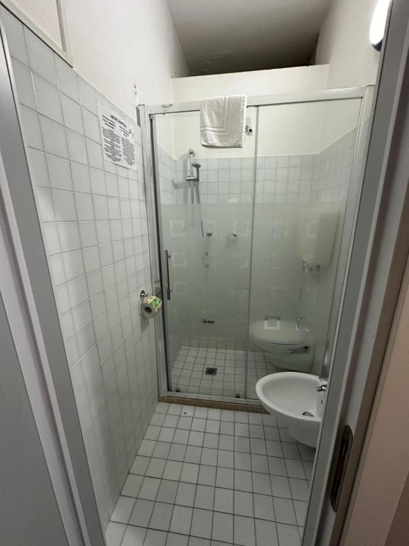 Koupelna v ubytování Hotel Austria