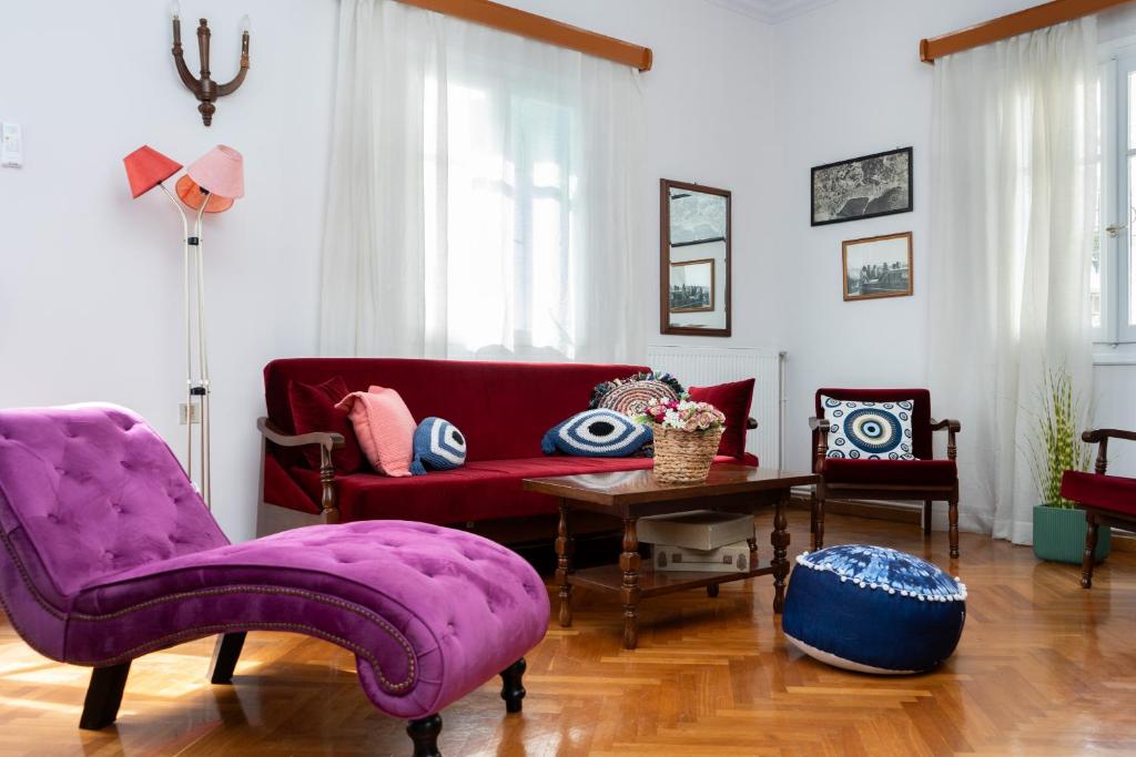 Posezení v ubytování Aggire Zante Retro Residence