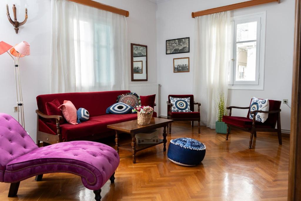 Posezení v ubytování Aggire Zante Retro Residence