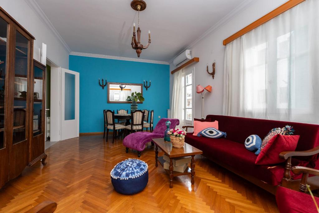 Posezení v ubytování Aggire Zante Retro Residence