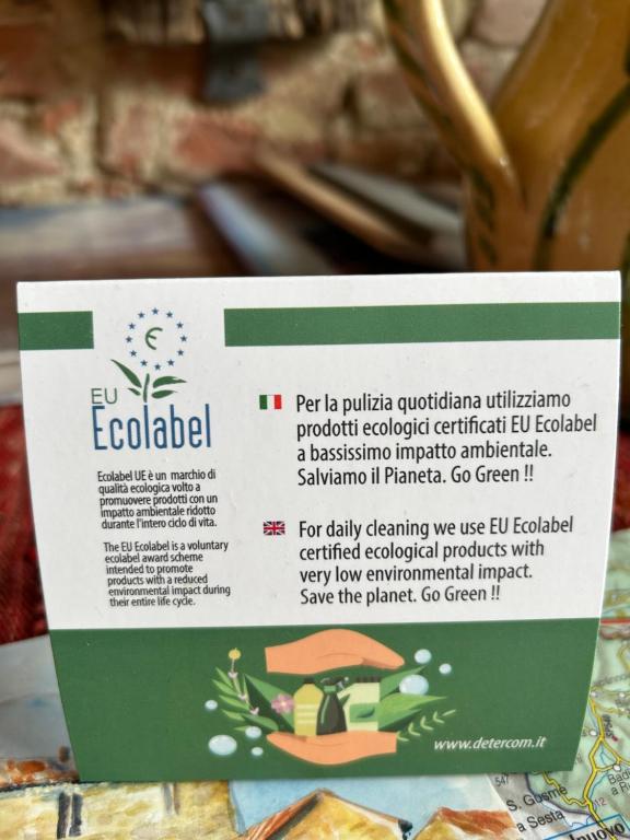 Certifikát, hodnocení, plakát nebo jiný dokument vystavený v ubytování Casa Cernano