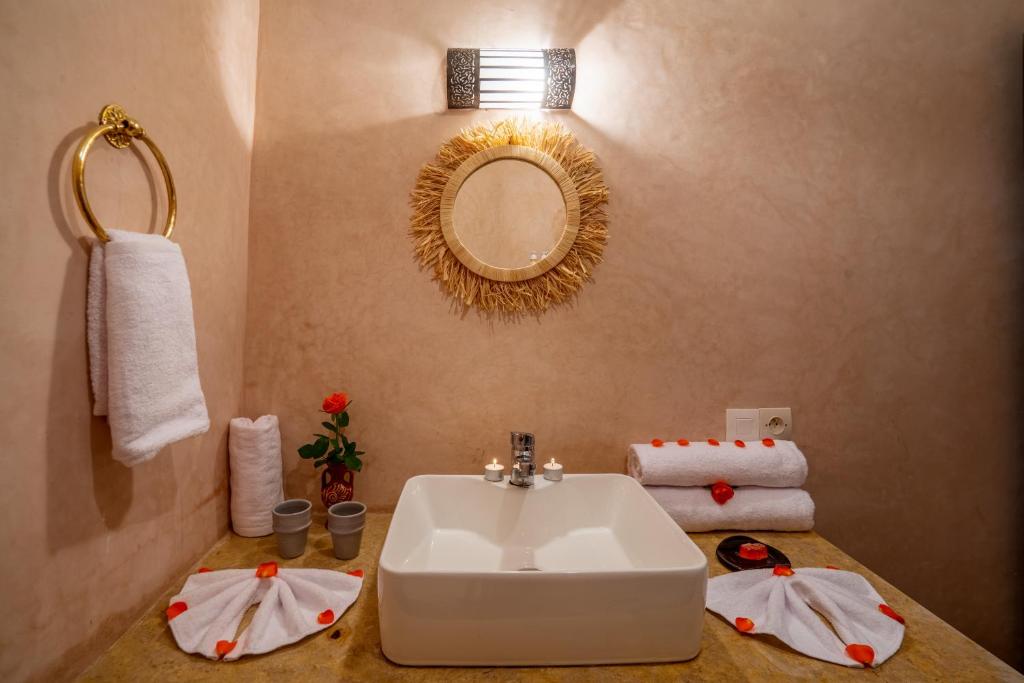 Koupelna v ubytování BÔ Riad Boutique Hotel & Spa