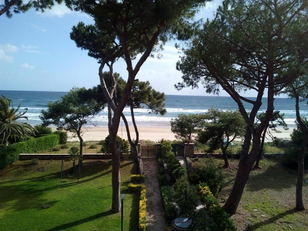 a view of the beach from the house at Villa Luisa B&B in Sperlonga