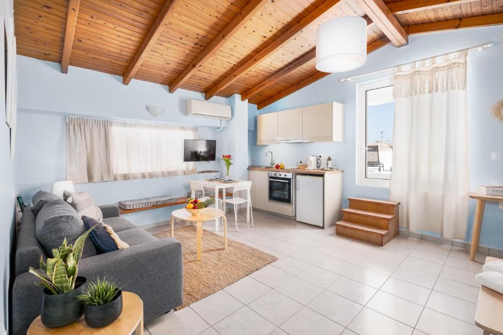 Kuchyňa alebo kuchynka v ubytovaní SAGE lovely loft in the heart of Rethymno